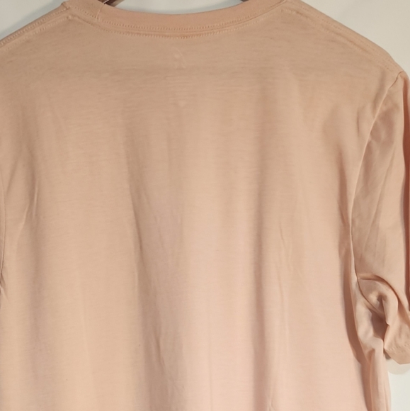 NWT Blonde Ambition Be The Light Graphic Shirt Size Large Balletcore Soft Peach - Picture 5 of 6